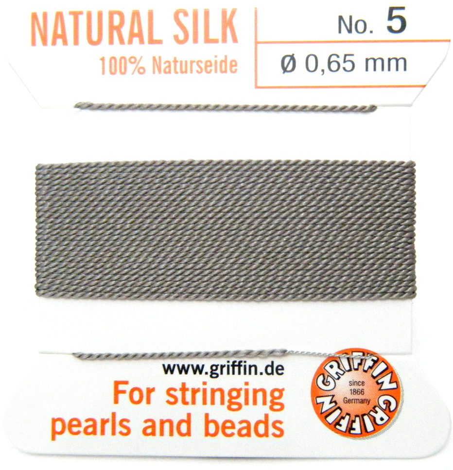 Grey 6 Griffin silk